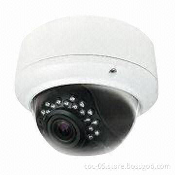 IR Dome Wired IP Camera with 1/3-inch Sony Super HADII CCD and 520TVL High Resolution